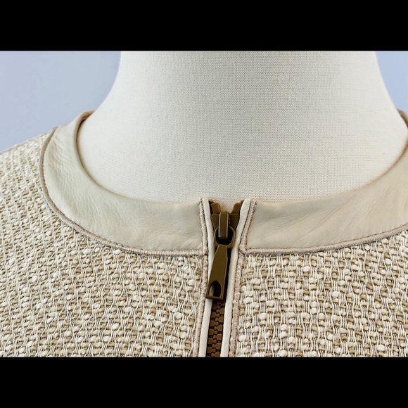 LAYFAYETTE 148 ITALIAN LAMBSKIN COMBO JACKET - Picture 7 of 9